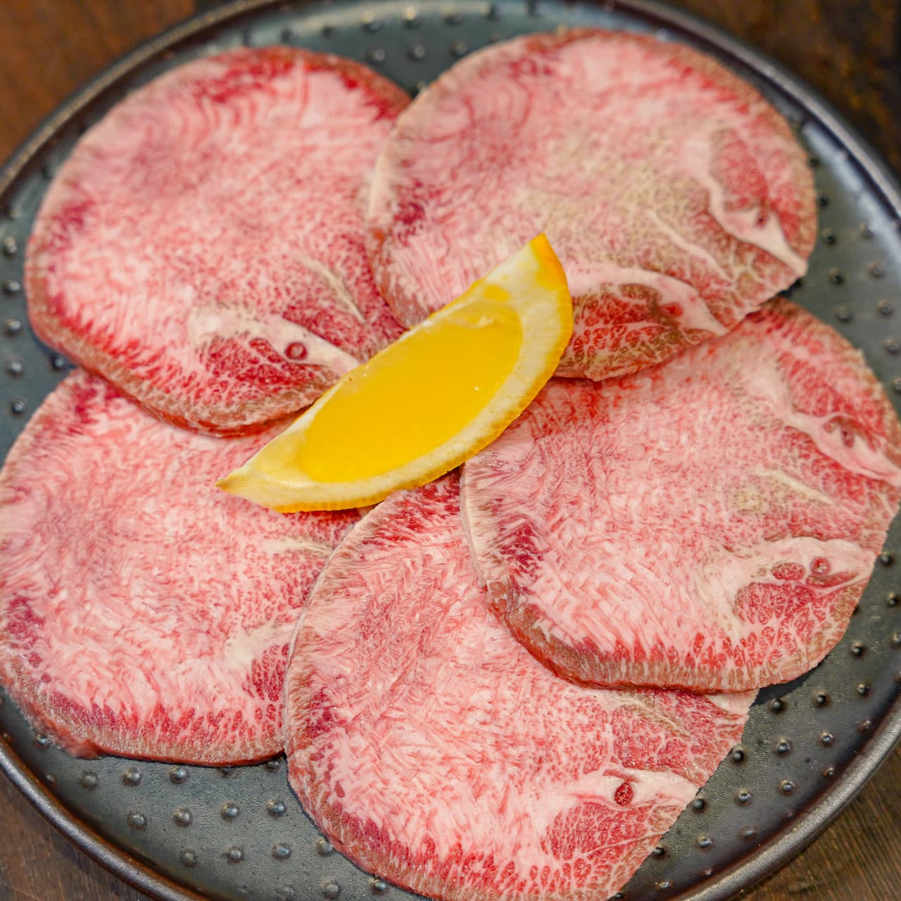 한우 우설 Hanwoo Beef Tongue — Doma Hongdae Korean BBQ (烤肉 · 구운고기) menu · 도마 홍대본점 한우 · 와규